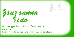 zsuzsanna vido business card